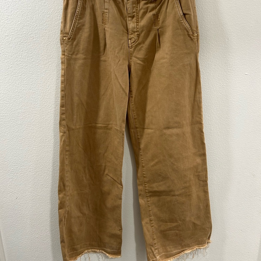 Kut from the Kloth Tan Wide Leg Jeans